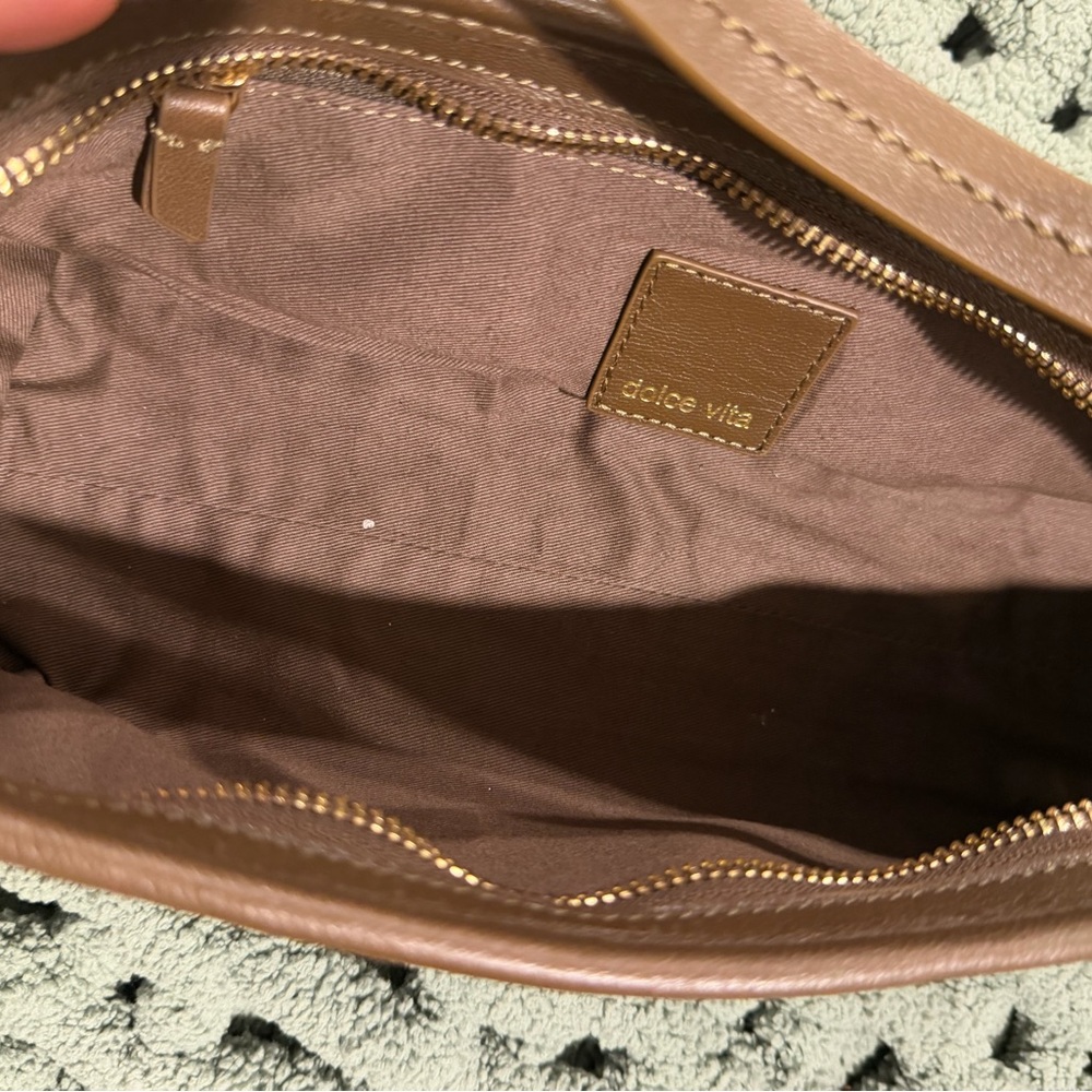 Dolce Vita Tan Woven Shoulder Bag - Picture 3 of 11